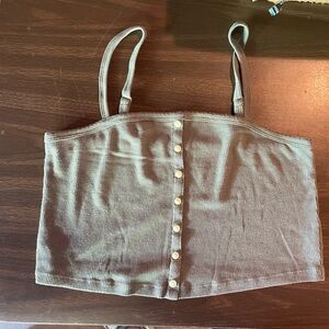 Green American Eagle crop top